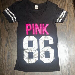 PINK Victoria's Secret iconic Graphic Tee - Black